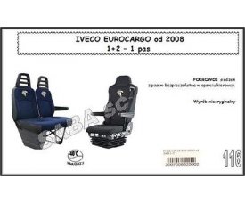 Чохол IVECO EUROCARGO від 2008, 1+2, 1ремінь Чохол IVECO EUROCARGO від 2008, 1+2, 1ремінь
